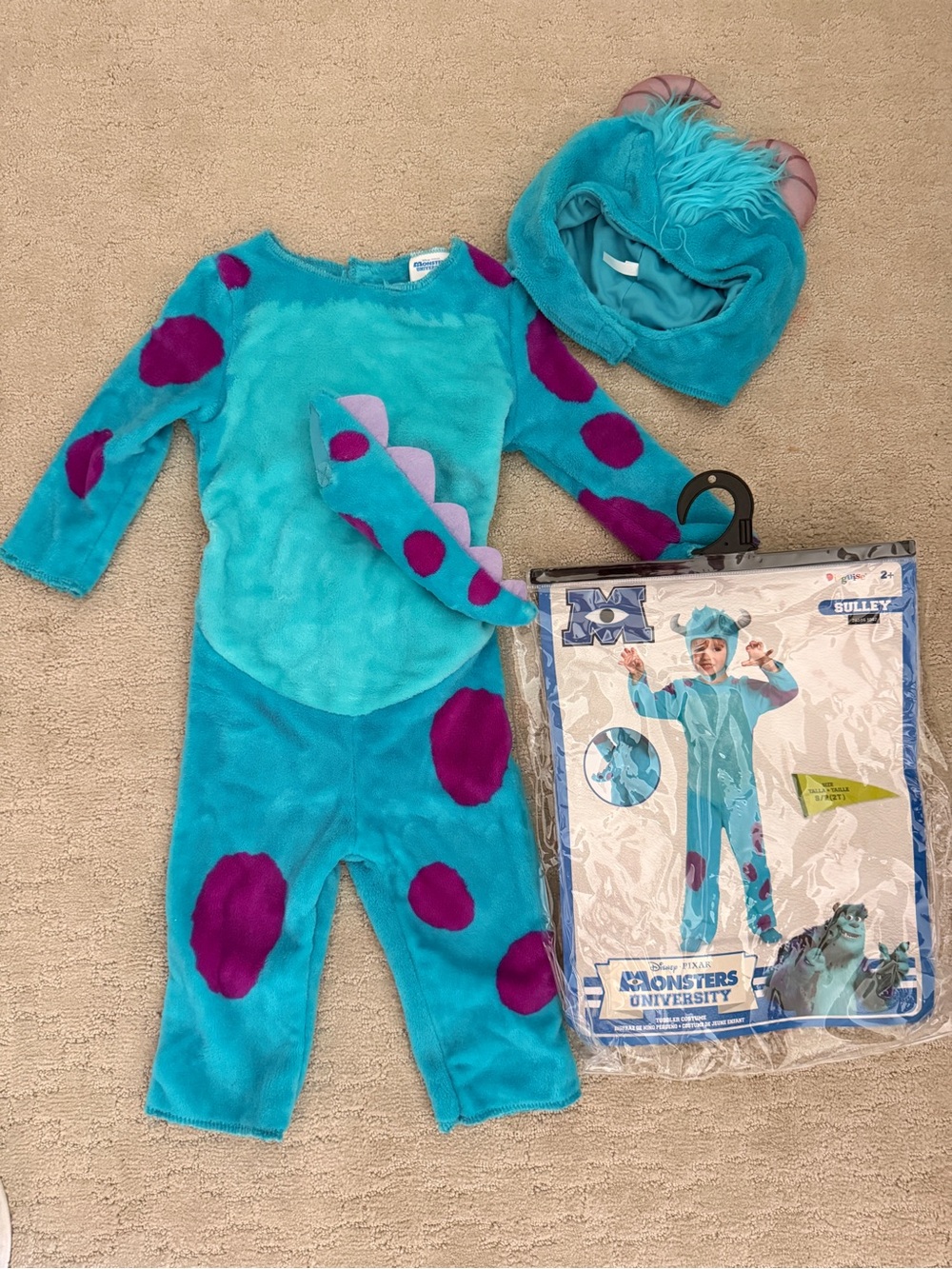 Sulley Blue Kids Monster Costume - like new!!